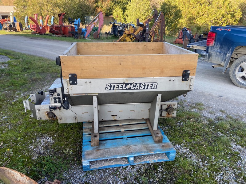 Chemical/Fertilizer Application  Fisher Steel Caster Salt Spreader - 42" x 54" Photo